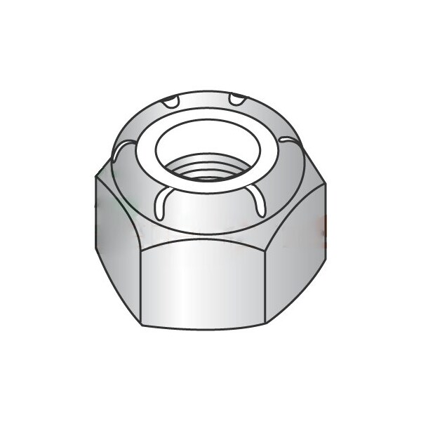 Newport Fasteners Nylon Insert Lock Nut, M12-1.75, 18-8 Stainless Steel, Not Graded, 500 PK 632842 - main